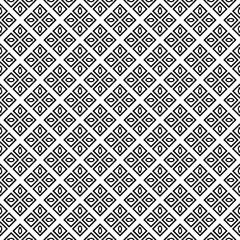 Black and white seamless abstract pattern. Background and backdrop. Grayscale ornamental design.