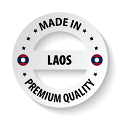 Made in Laos graphic and label.