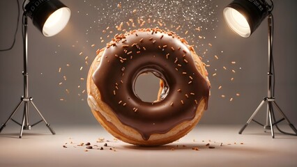 Delectable Cinematic Lighting Donut to Celebrate National Donut Da