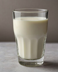 One glass of milk - dairy industry image isolated