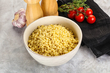 Organic wheat pasta - boiled ptitim