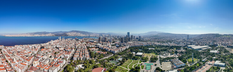 General view of izmir on a cloudy day. Turkey, izmir - Powered by Adobe
