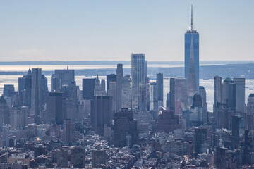 View of Manhattan from Empire State Building in New York City (USA)
