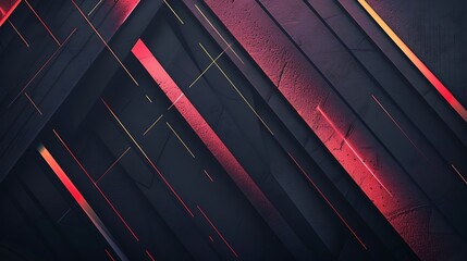Abstract background with red glowing lines. Grunge texture.