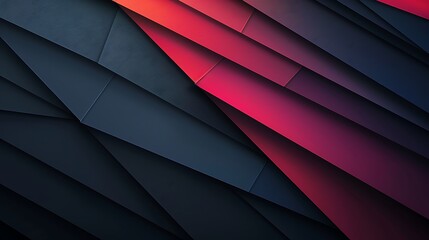 Abstract background with dark blue and red geometric shapes.