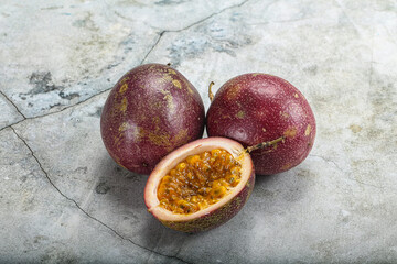 Fresh ripe sweet tropical Maracuya