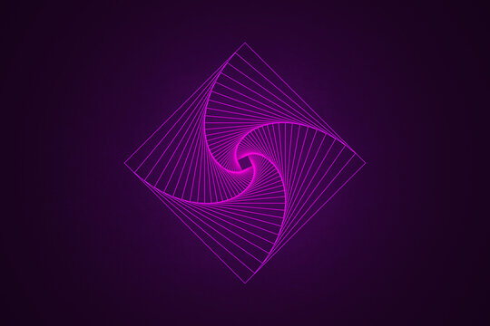 recommend clip art: Purple abstract geometry line art