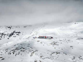 Mölltaler Gletscher Landscape in Beautiful Winter Weather, Carinthia Austria