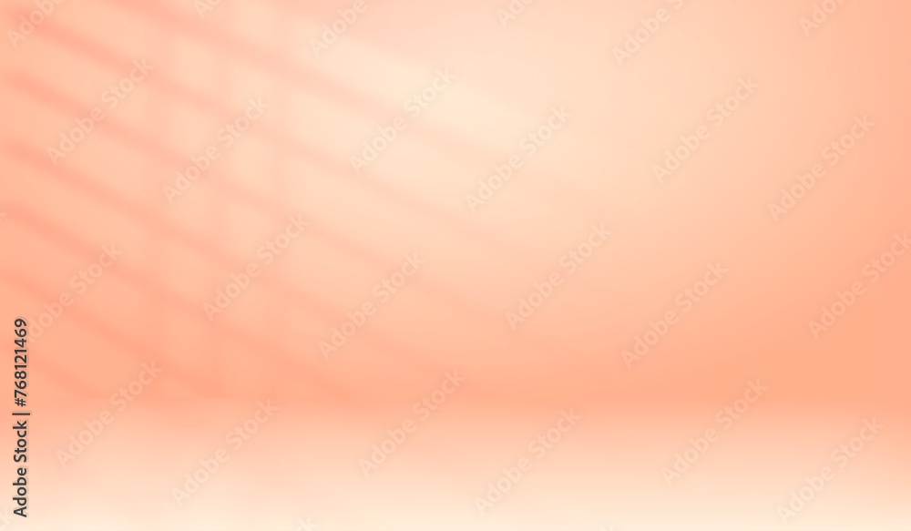 Poster pink color studio background. abstract beige empty room with soft light for product. simple peach ba