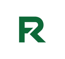 FR letter logo design vector template