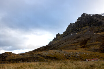 Peak of a mountain, Iceland