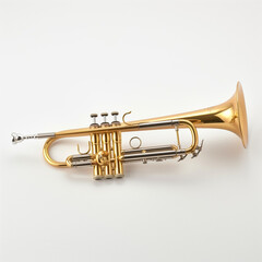 Obraz premium trumpet isolated on white background