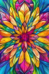 Vibrant Multicolored Flower