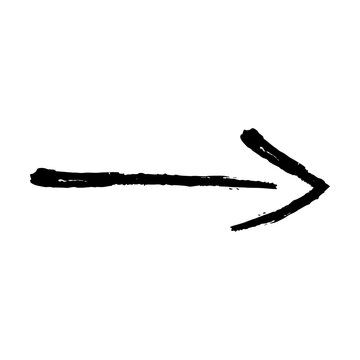 recommend clip art: Arrow symbol icon, vector element of grunge texture direction symbol illustration for graphic design