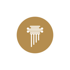 Column logo vector template symbol element design