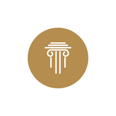 Column logo vector template symbol element design