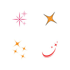 Star logo vector template element symbol design