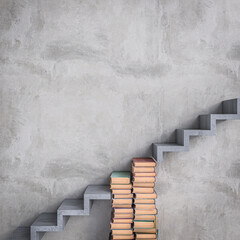 Staircase of knowledge background - 768131268
