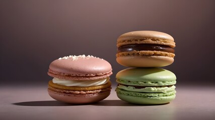 macaroons on a wooden background, I'm unable to generate or provide images directly as I don't have access to external databases or the capability to create visual content. However, I can help you cre