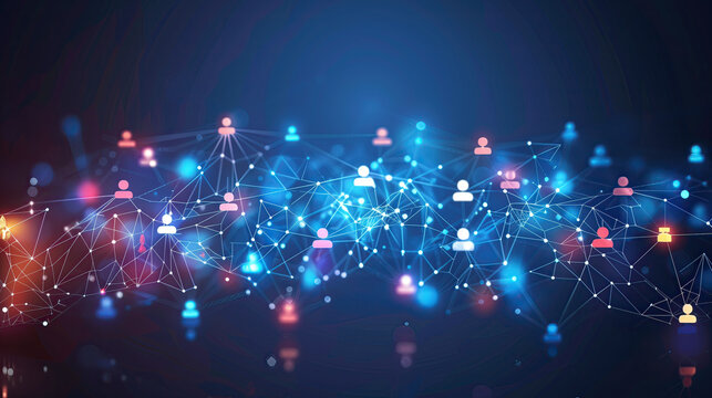 comunicaci&oacute;n extra nodal, masiva interconexi&oacute;n, s&iacute;ntesis, onda expansiva, viaje descentralizados, neuronas, recurso gr&aacute;fico, negro azules, brillos naranjas, paradigma disruptivo miner&iacute;a especializada