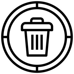 BIN,rubbish,delete,remove,interface.svg