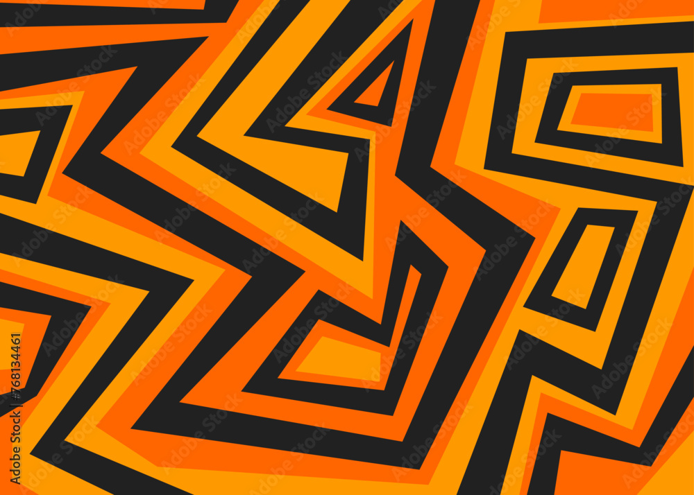 Poster abstract background with irregular geometric lines pattern