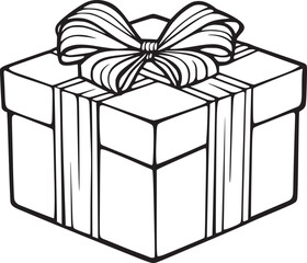 Gift Box Icon. Giving Gift for Birthday and Celebration Vector Design on White Background