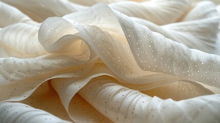 The delicate patterns and textures of a piece of handmade paper, each fiber a testament to the artistry of its creator.