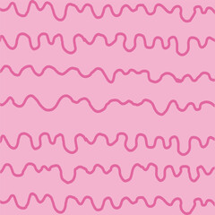 Wavy line curve linear wave free form. Expressive abstract vector backgrounds. Hand drawn doodle wavy squiggles. Vector illustration