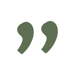 Hand drawn quotes icon