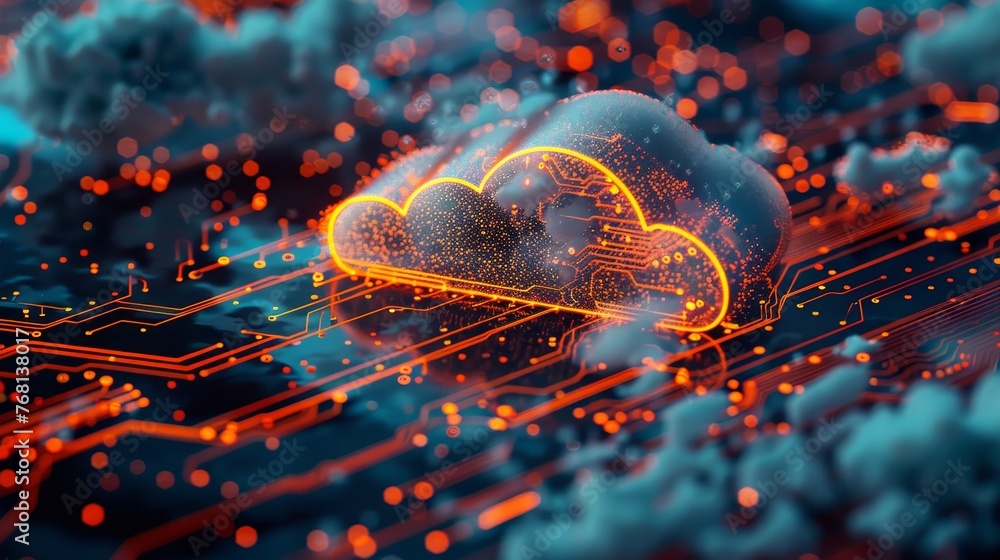 Poster explore the fusion of technology and innovation in hybrid cloud computing