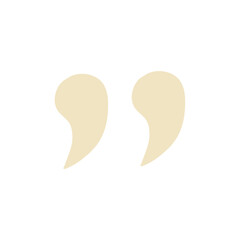 Hand drawn quotes icon