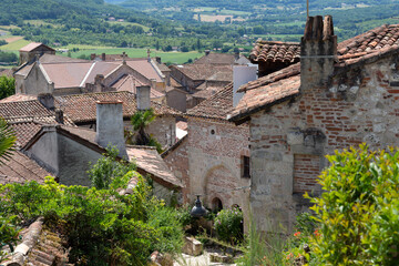 Fototapeta na wymiar Village de Penne d'Agenais