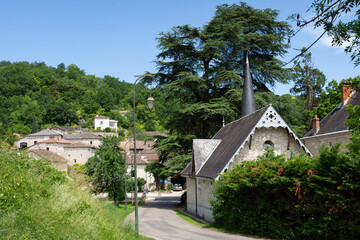 Fototapeta na wymiar Touffailles, village du Tarn-et-Garonne