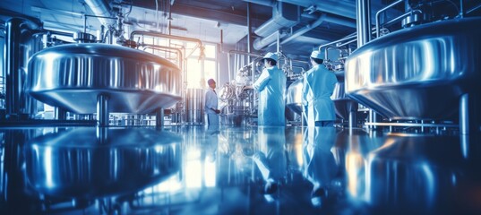 Technicians ensure scientific accuracy in steel lab for precise beer production process