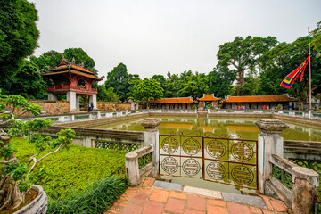 Hanoi - Vietnam. December 03, 2015. Temple of Literature. Top choice Confucian Temple in Hanoi.A...