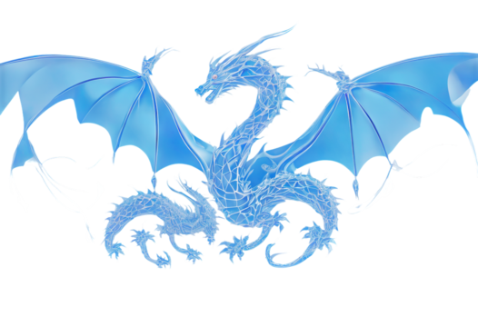 background dragons background data intelligence topic Copy big space blue flying artificial dark Technological networks neural design Abstract