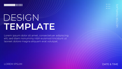 Abstract blue background blue gradient with pink spot and ray of light banner for presentations
