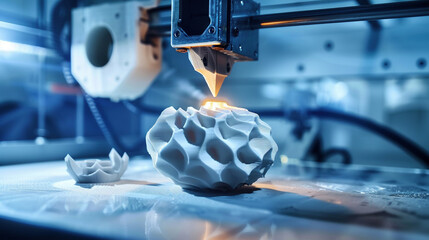 Advancements in 3D Printing: From Prototypes to Complex Structures - obrazy, fototapety, plakaty