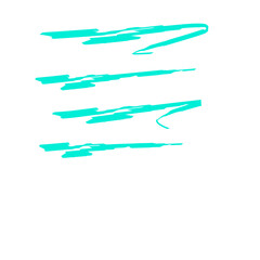 Turquoise Green Brush Stroke