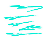 Fototapeta premium Turquoise Green Brush Stroke