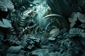 Jungle Paper Sculpture