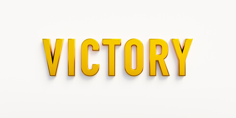 Fototapeta premium Victory, banner - sign. The word 