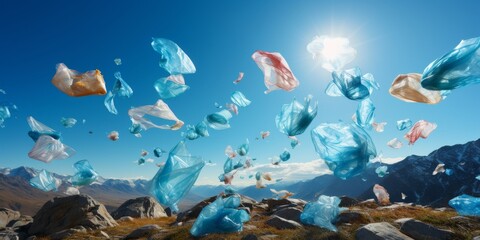 Plastic Bags Dance in the Wind