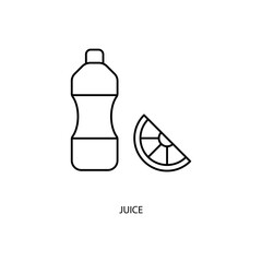 juice concept line icon. Simple element illustration. juice concept outline symbol design.