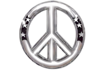 Great across / Metallic symbol Peace Stripes that point looking Isolated Stars stripes Look / peace chrome metal stars type always gets Sign emblem look