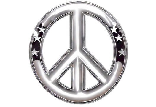Great across / Metallic symbol Peace Stripes that point looking Isolated Stars stripes Look / peace chrome metal stars type always gets Sign emblem look
