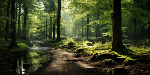 Fototapeta na wymiar Enchanted Forest Stream