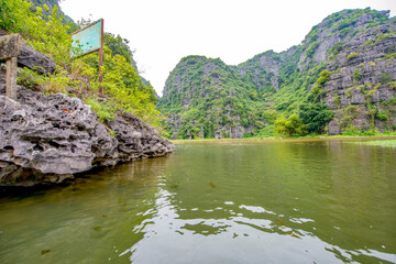 Ninh Binh Province - Vietnam. December 06, 2015. South of Hanoi, Ninh Binh province is blessed with natural beauty, cultural sights and the Cuc Phuong National Park, Vietnam.