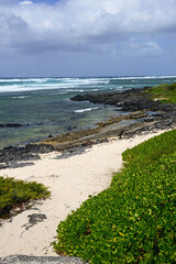 Mauritius, picturesque village of Roches Noires